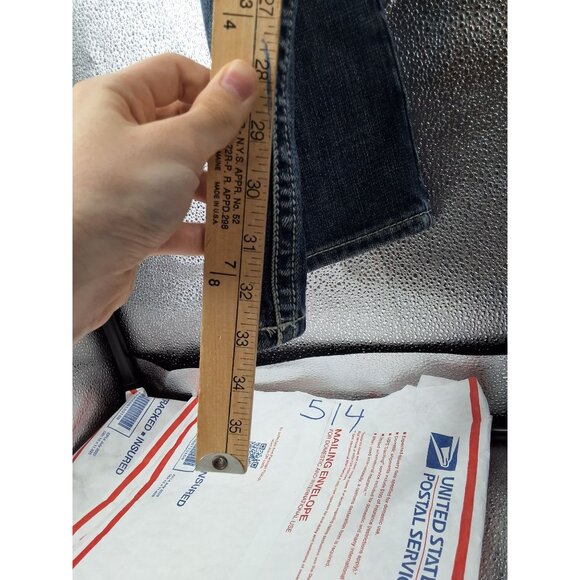 Rock & Roll Cowboy Denim Pistol Straight Jeans 40x34 Regular Straight Leg Blues - Picture 6 of 7